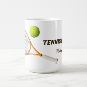Anpassningsbar Text Tennis Kaffemugg