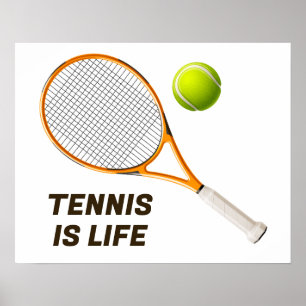 Anpassningsbar Text Tennis Poster
