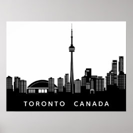 Anpassningsbar text Toronto Silhouette poster