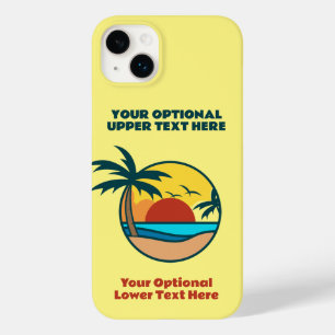 Anpassningsbar Text Tropical Island Sunset