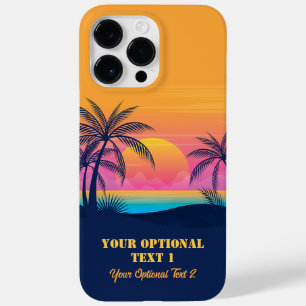 Anpassningsbar Text Tropical Island Sunset
