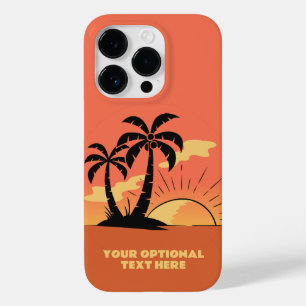 Anpassningsbar Text Tropical Island Sunset