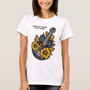 Anpassningsbar Text Ukulele T Shirt