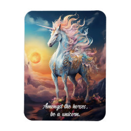 Anpassningsbar Text vacker Unicorn Magnet
