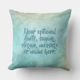 Anpassningsbar Text Vattenfärg Stänk dekorativ kud Kudde