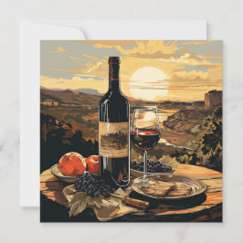 Anpassningsbar Text Vin Älskare Inbjudningar