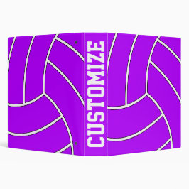 Anpassningsbar Text Volleyball Binder
