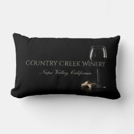 Anpassningsbar Text Winery/Pub dekorativ kudde