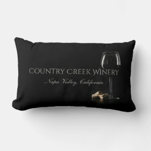 Anpassningsbar Text Winery/Pub dekorativ kudde