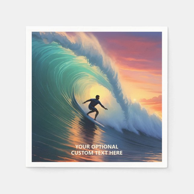 Anpassningsbar textöverdrag pappersservett (Framsidan)