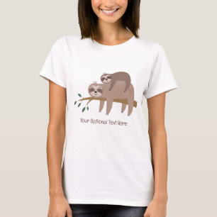 Anpassningsbar Textrack lutning T Shirt