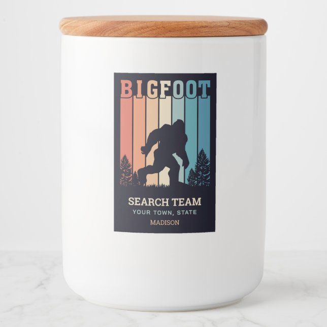 Anpassningsbar - texttext - stöt mat etikett (Framsida)