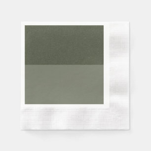Anpassningsbar Texturerad -Grönt med två ton-Pappe Pappersservett