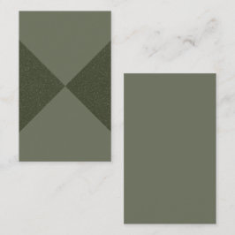 Anpassningsbar Texturerad Grönt X Mönster Affärsk Visitkort