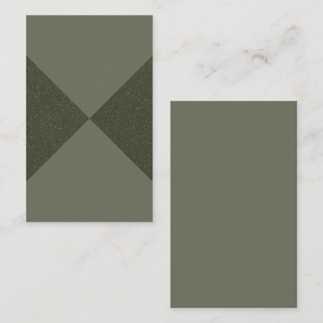 Anpassningsbar Texturerad  Grönt X Mönster Affärsk Visitkort (Fram/baksida)