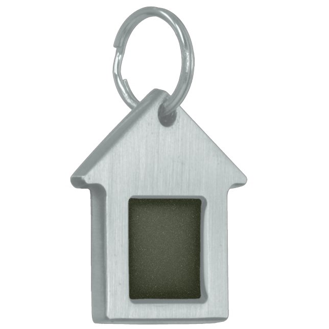 Anpassningsbar Texturerad Mossgrön Ramad Husdjurse ID-bricka Husdjur (Vänstra Framsidan)