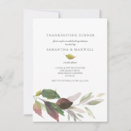 Anpassningsbar Thanksgiving Inbjudan Vattenfärg M