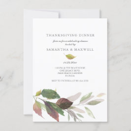 Anpassningsbar Thanksgiving Inbjudan Vattenfärg M