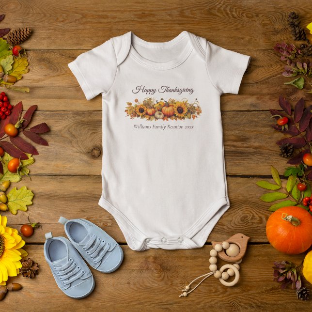 Anpassningsbar Thanksgiving Pumpkin Family Reunion T Shirt (Skapare uppladdad)