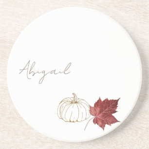 Anpassningsbar Thanksgiving Pumpkin Helgdag Bord U Underlägg