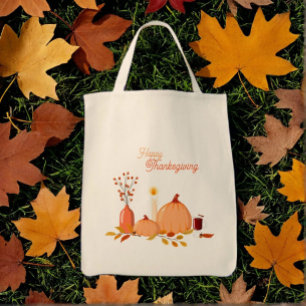 Anpassningsbar Thanksgiving Pumpkins Tygkasse