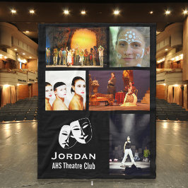 Anpassningsbar Theater, Drama Klubb 5 Photo Collag Fleecefilt