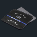 Anpassningsbar Thin Blue Line Polischef USA Flagga Laptop Fodral<br><div class="desc">Personlig polisman Thin Blue Line USA flagga polisavdelning och Tillsatta lagar uppskattningsgåvor!</div>