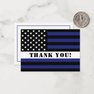 Anpassningsbar Thin White Line USA flagga EMS EMS Anteckningskort