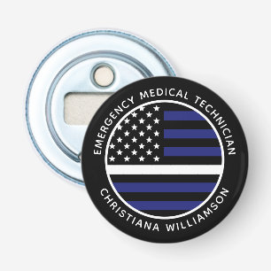 Anpassningsbar Thin White Line USA flagga EMS EMS Flasköppnare