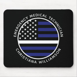 Anpassningsbar Thin White Line USA flagga EMS EMS  Musmatta