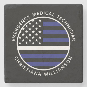 Anpassningsbar Thin White Line USA flagga EMS EMS Stenunderlägg