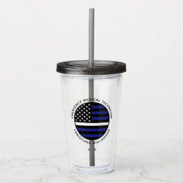 Anpassningsbar Thin White Line USA flagga EMS EMS  Take Away Mugg