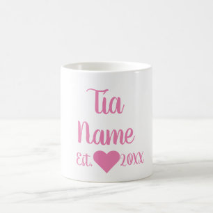 Anpassningsbar Tia Etablerad Rosa Mugg