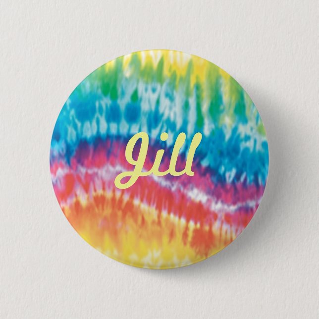 Anpassningsbar Tie Dye Button Knapp (Framsida)