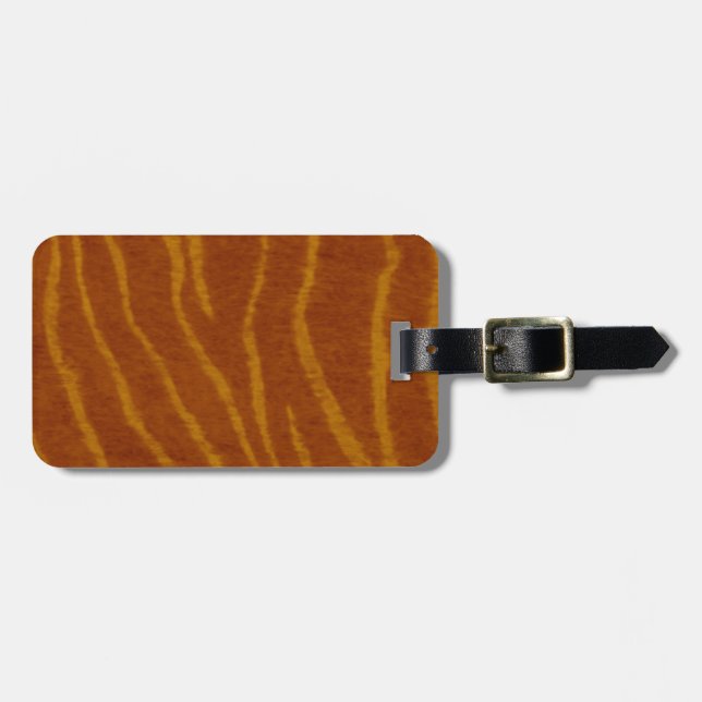 Anpassningsbar Tiger Luggage Tag Bagagebricka (Horisontell Framsida)