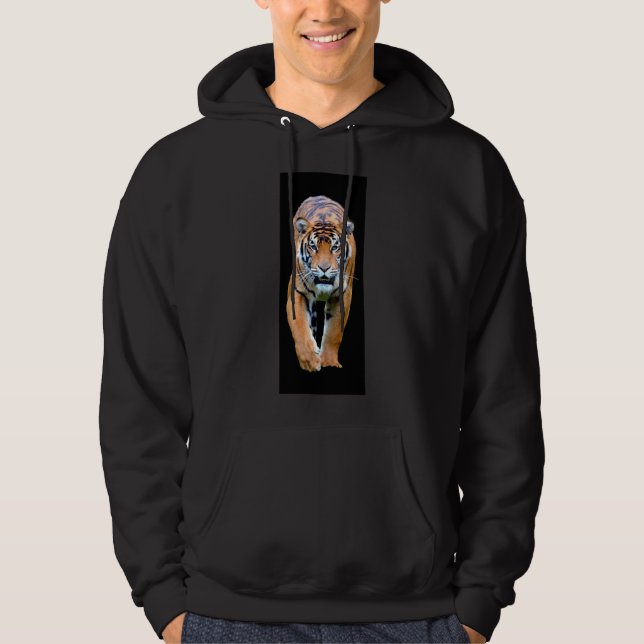 Anpassningsbar Tiger-mall för Modern Manar Hoodie (Framsida)