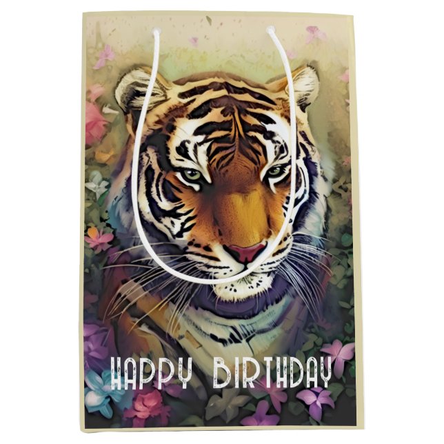 Anpassningsbar Tiger Text Gift-block (Framsidan)