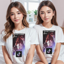 Anpassningsbar tiktok-fotopromo T-Shirt