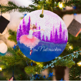 Anpassningsbar till minne av Nutcracker Ballet kee Julgransprydnad Keramik