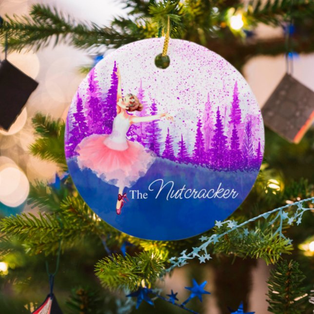 Anpassningsbar till minne av Nutcracker Ballet kee Julgransprydnad Keramik (Skapare uppladdad)