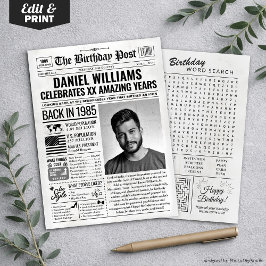 Anpassningsbar tillbaka 1985: Tidningskort, trende Julkort