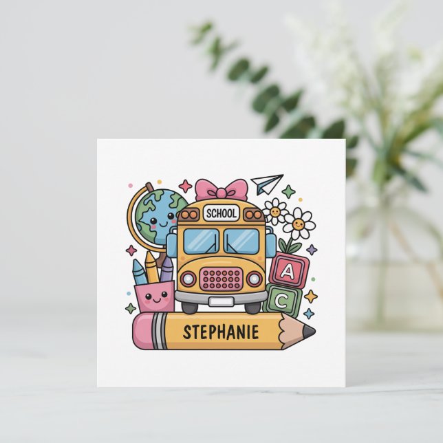 Anpassningsbar Tillbaka till School Buss - Anpassa (Stående Fram)