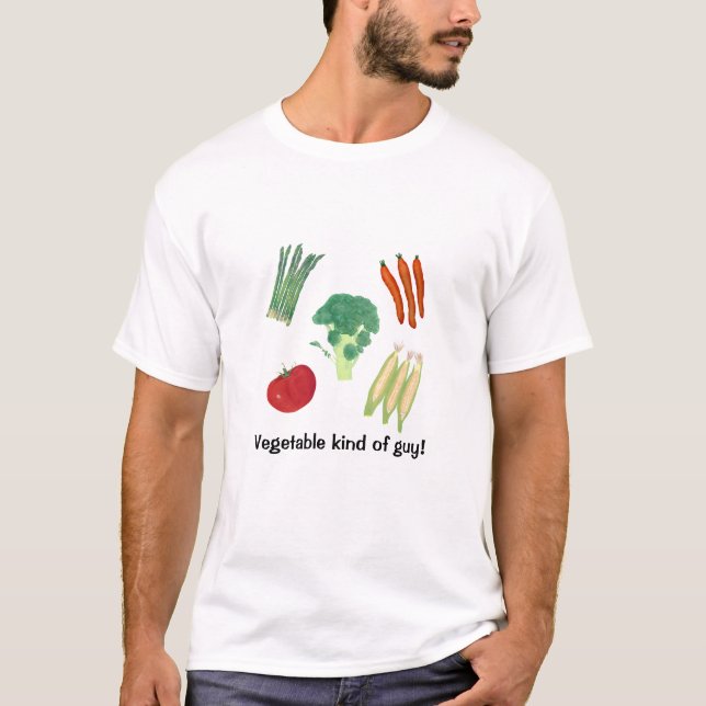Anpassningsbar Tilldelade vegetabiliska skjortor T Shirt (Framsida)