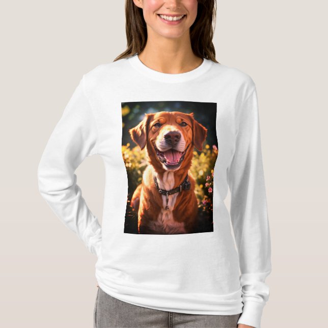 Anpassningsbar Tillhören mitt hjärta till Pet Phot T Shirt (Framsida)