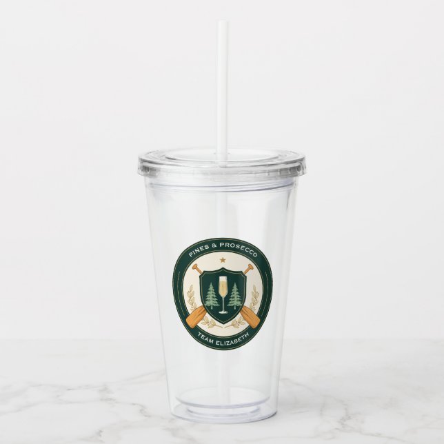 Anpassningsbar tjejlägersemester för bruden take away mugg (Framsida)
