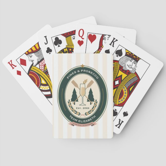Anpassningsbar tjejweekend på läger casinokort (Baksidan)