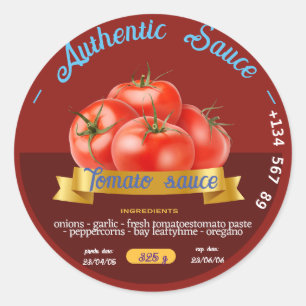 ANPASSNINGSBAR TOMATO KETCH UP SAUCT BEST ATTRACTI RUNT KLISTERMÄRKE