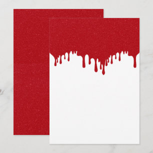 Anpassningsbar Tomato Red Drip-brusplatta kort