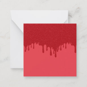 Anpassningsbar Tomato Red Drip Mini Note Card Anteckningskort