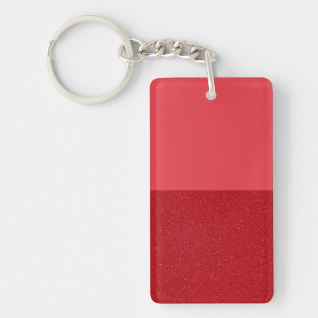 Anpassningsbar Tomato Red Dual Struktur Keychain (Framsidan)